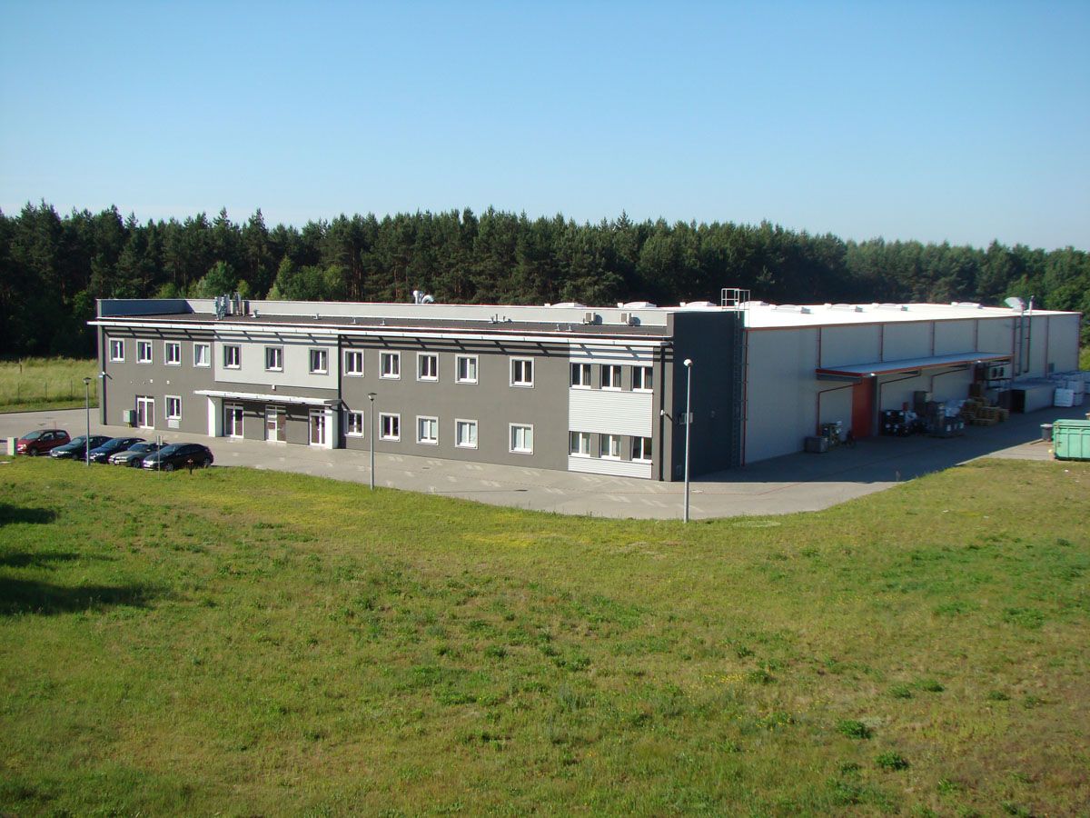 Zakład UNIPACO w Kostrzynie — widok z lotu ptaka